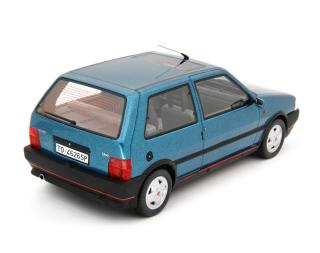 Fiat Uno Turbo i.e. 1.4 1990 BLU DELPHY Laudoracing 1:18 Resinemodell (Türen, Motorhaube... nicht zu öffnen!)
